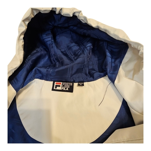 Fila Lightweight Jacket Mens Large Size Zipper Pockets - Picture 3 of 10